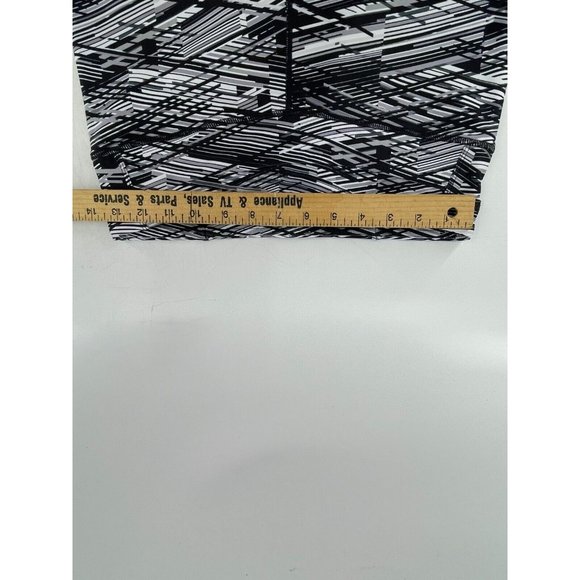 Fabletics Women's Black White Striped Pull On Stretch Activewear Leggings Size S - Picture 11 of 14